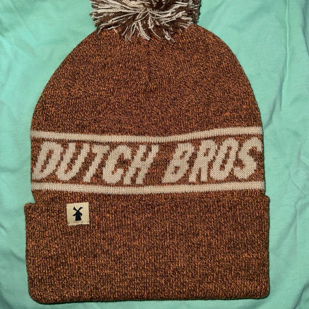 Brown Dutch Bros beanie